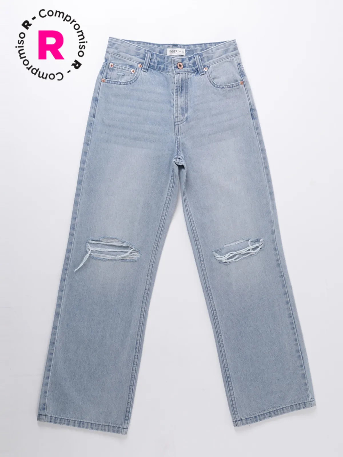 JEANS NIÑA INDEX AZUL CLARO CL SCRATCH - 1