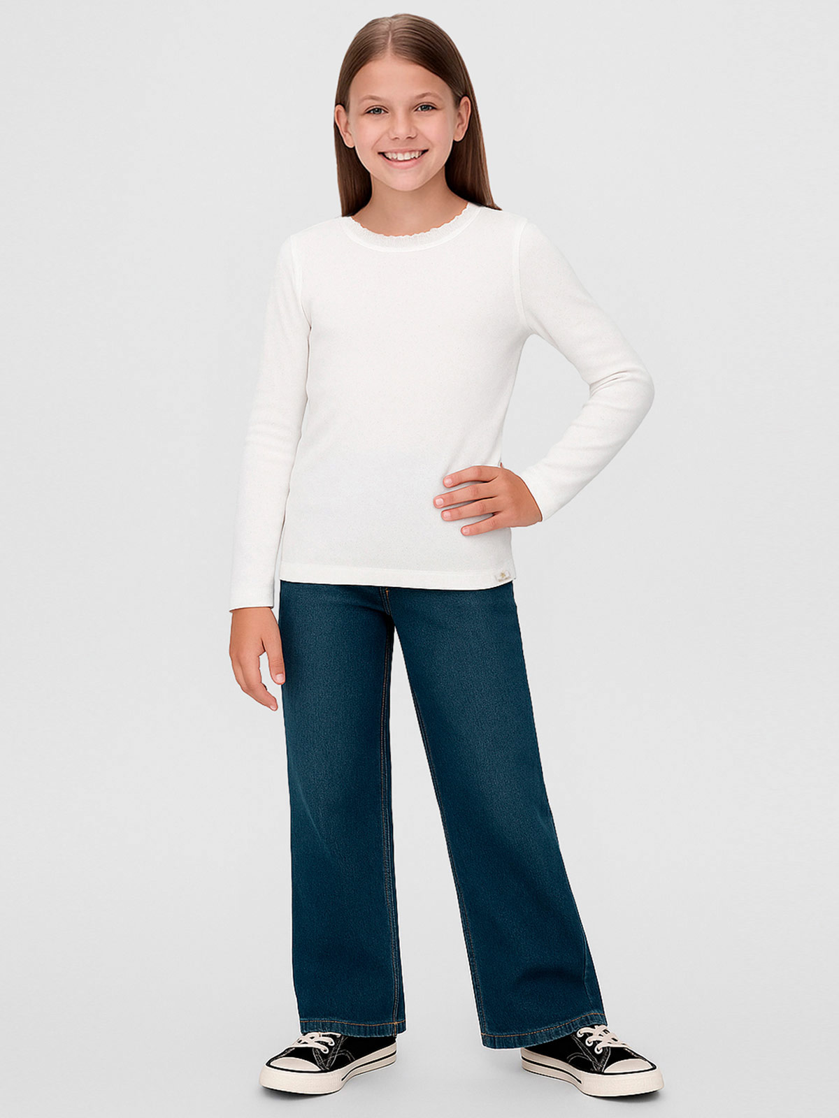 Conjunto Manga Larga Para Niña - Pack De 4 Prendas (vestido Y Túnica Con Leggings), Algodón Suave, Colores Básicos Combinables, Tallas Infantiles