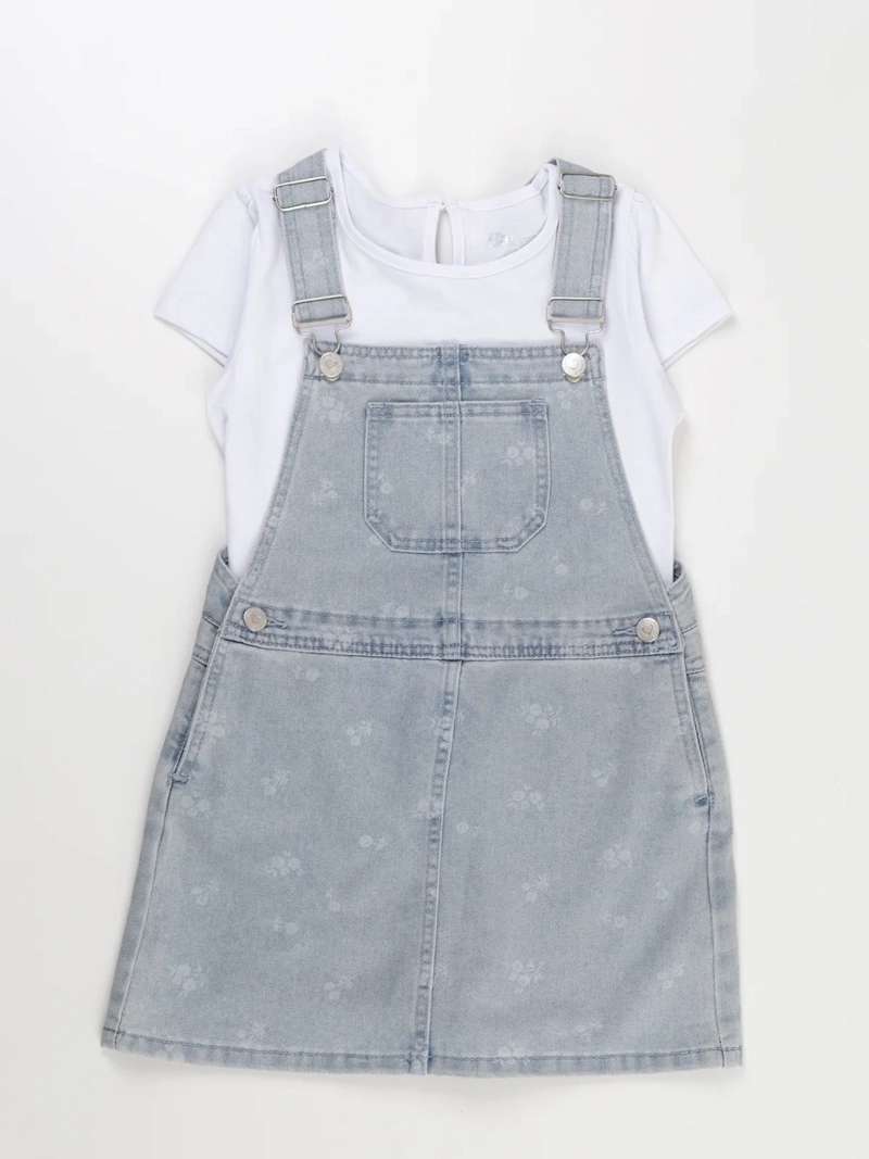OVERALL CORTO CON POLO NIÑA HARVEST - 1