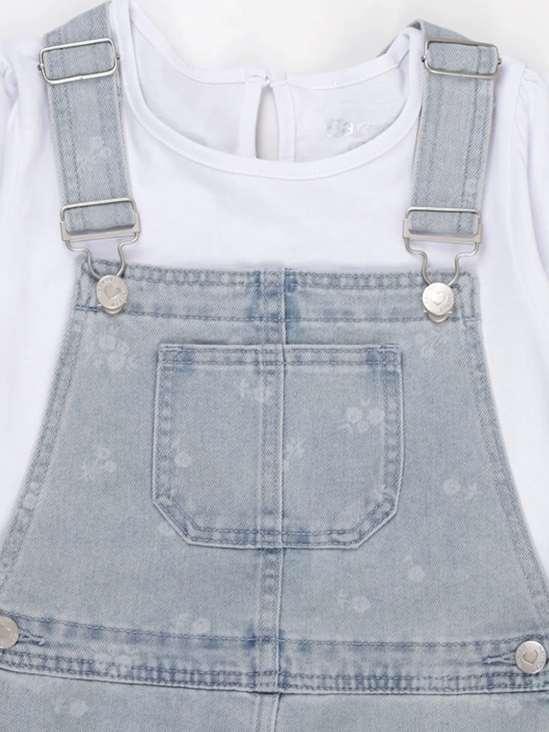 OVERALL CORTO CON POLO NIÑA HARVEST - 3