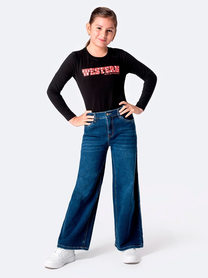 JEAN STRETCH FIT NIÑA PIONIER WIDE LEG YLDA - 1