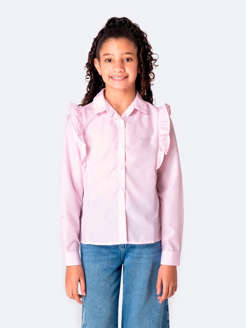 BLUSA MANGA LARGA REGULAR FIT NIÑA PIONIER AHMELIA - 2