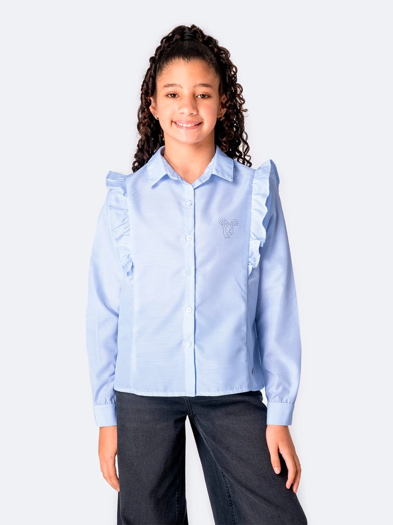 BLUSA MANGA LARGA REGULAR FIT NIÑA PIONIER AHMELIA - 2