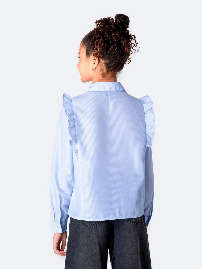 BLUSA MANGA LARGA REGULAR FIT NIÑA PIONIER AHMELIA - 3