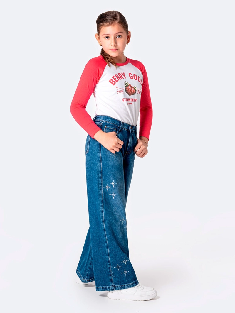 JEAN CINTURA NIÑA PIONIER WIDE LEG AHNGELA - 1