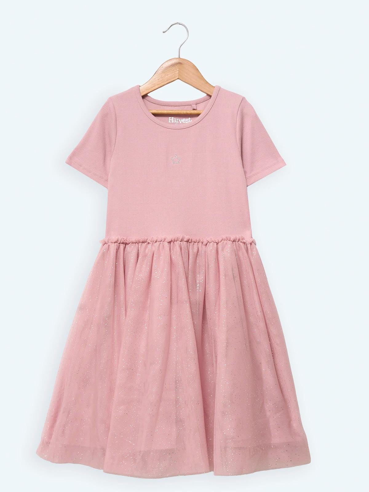 VESTIDO MANGA CORTA TUL NIÑA HARVEST - 1
