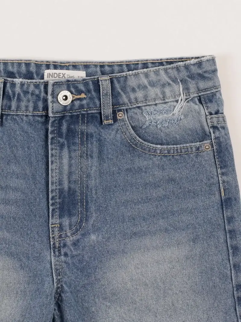 SHORT DENIM ALGODÓN NIÑA INDEX - 3
