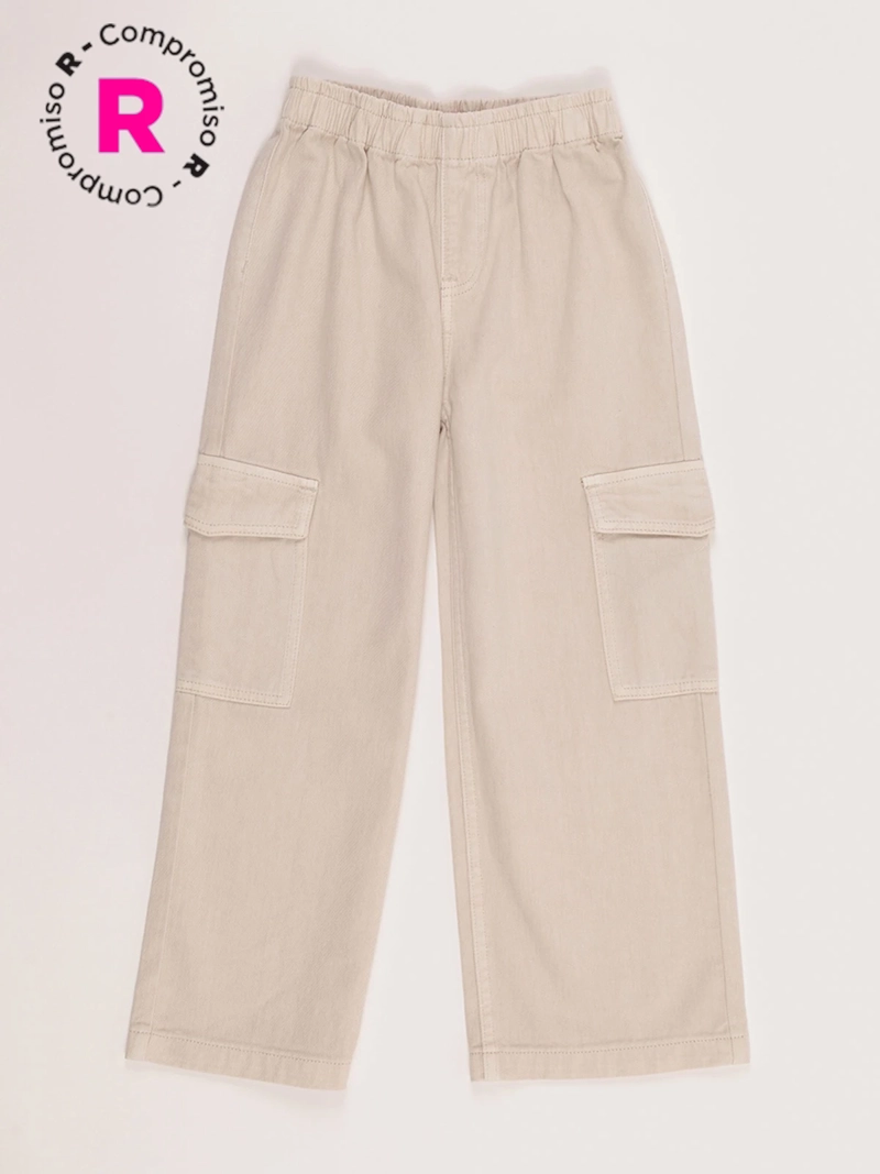 PANTALÓN CARGO ALGODÓN NIÑA HARVEST - 1