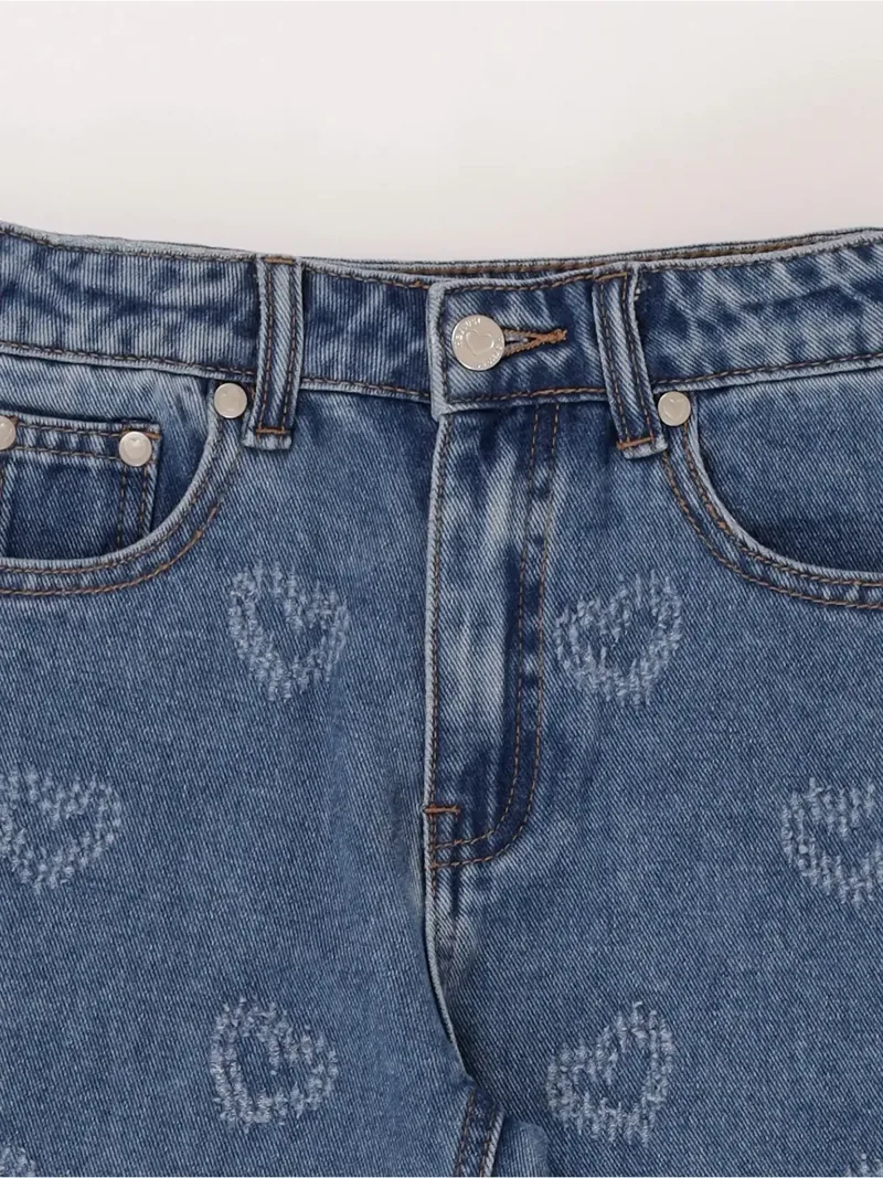 JEAN DENIM ALGODÓN BORDADO NIÑA HARVEST - 3