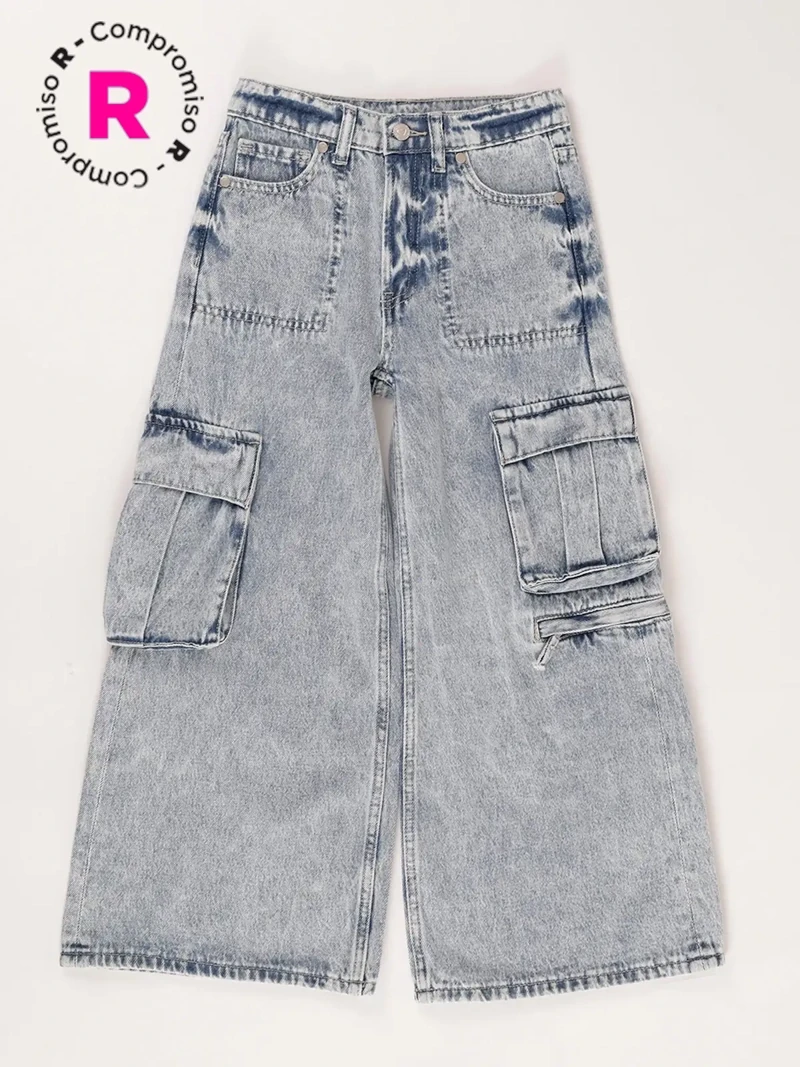 JEAN ALGODÓN ESTAMPADO NIÑA HARVEST - 1