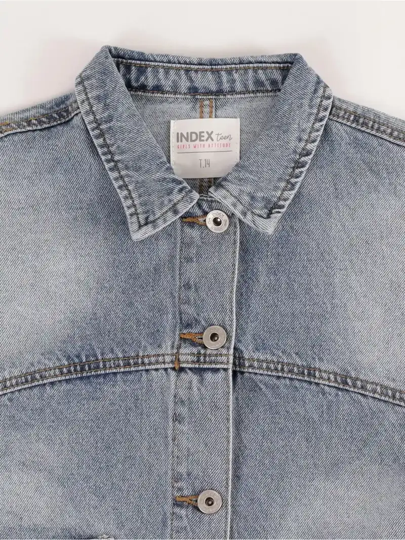 CASACA DENIM ALGODÓN NIÑA INDEX - 3