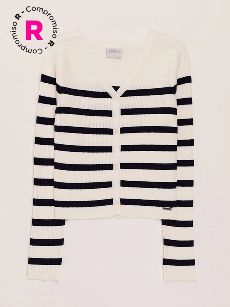 CARDIGAN A RAYAS NIÑA INDEX - 1
