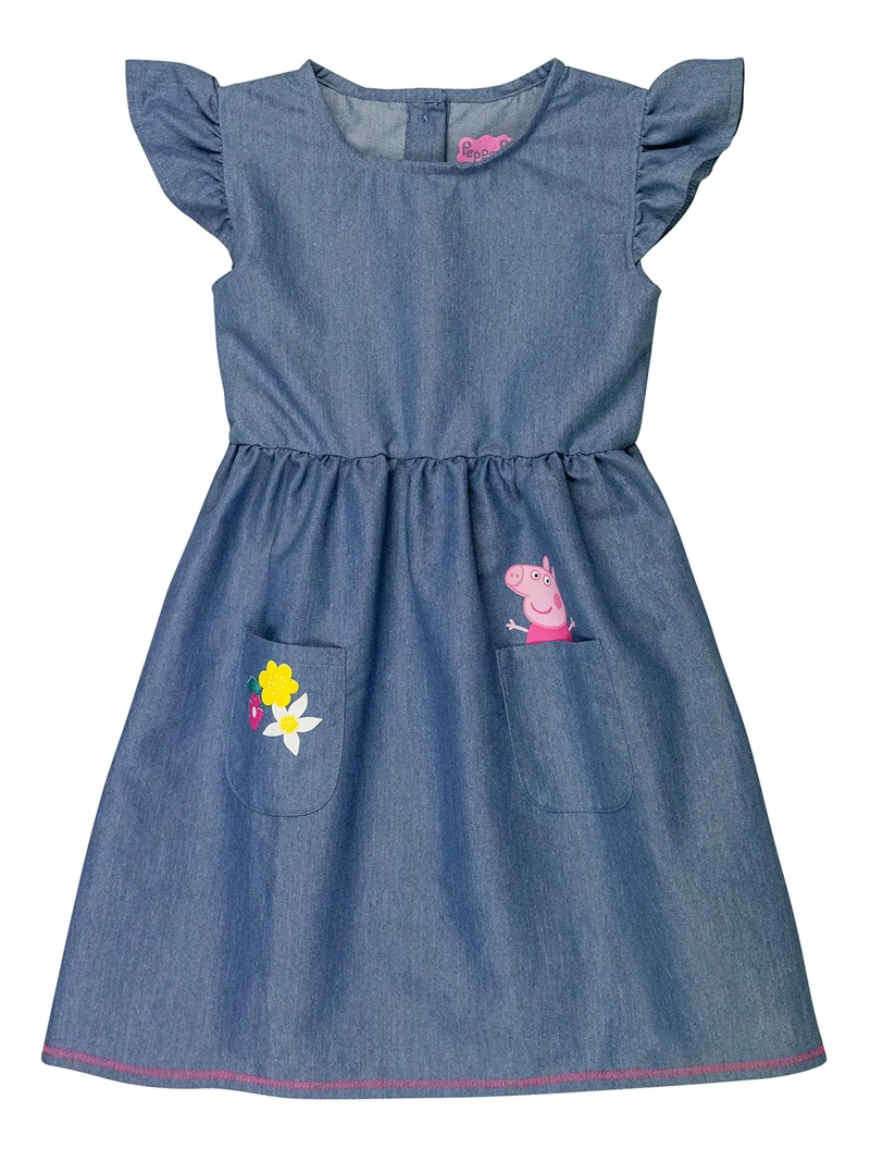 VESTIDO MANGA CORTA NIÑA PEPPA PIG - 1