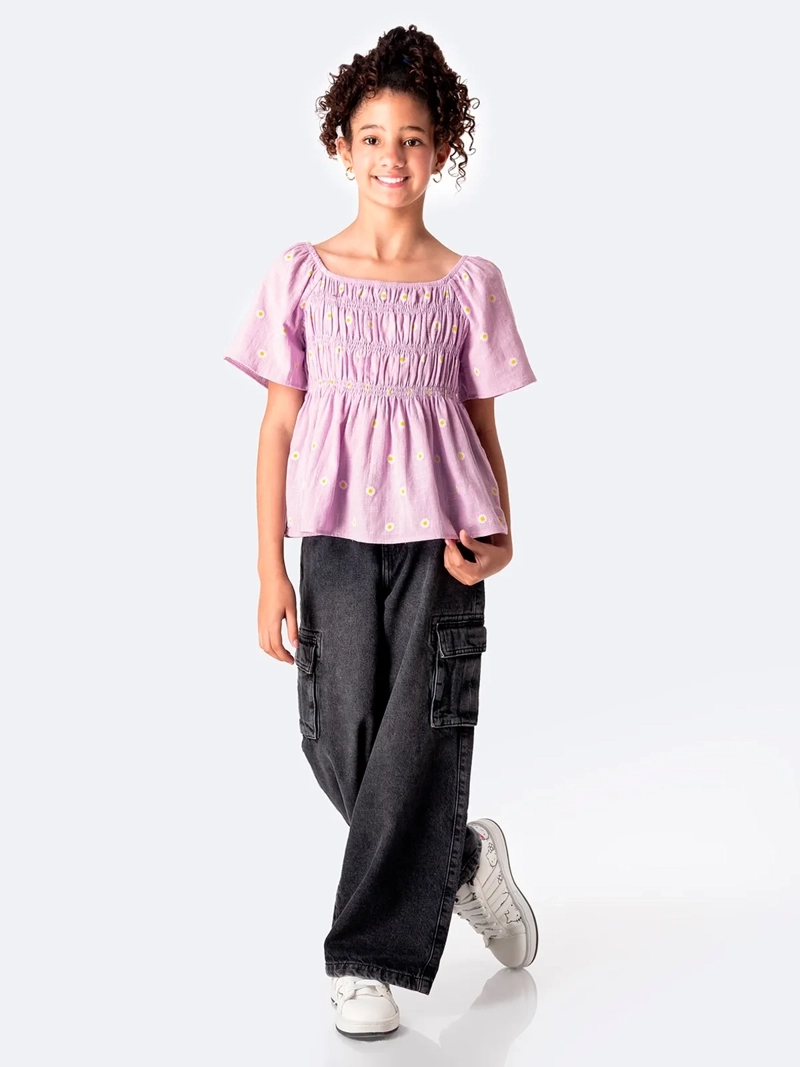 BLUSA MANGA CORTA NIÑA PIONIER JULYHH - 1