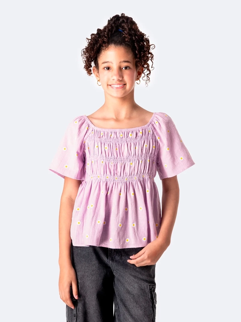 BLUSA MANGA CORTA NIÑA PIONIER JULYHH - 2