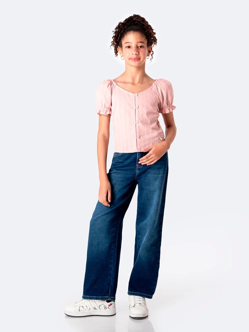 BLUSA MANGA CORTA NIÑA PIONIER MELIAHH - 1