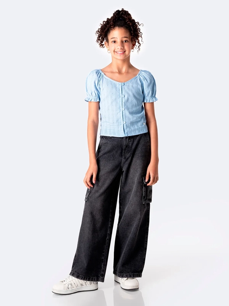 BLUSA MANGA CORTA NIÑA PIONIER MELIAHH - 1