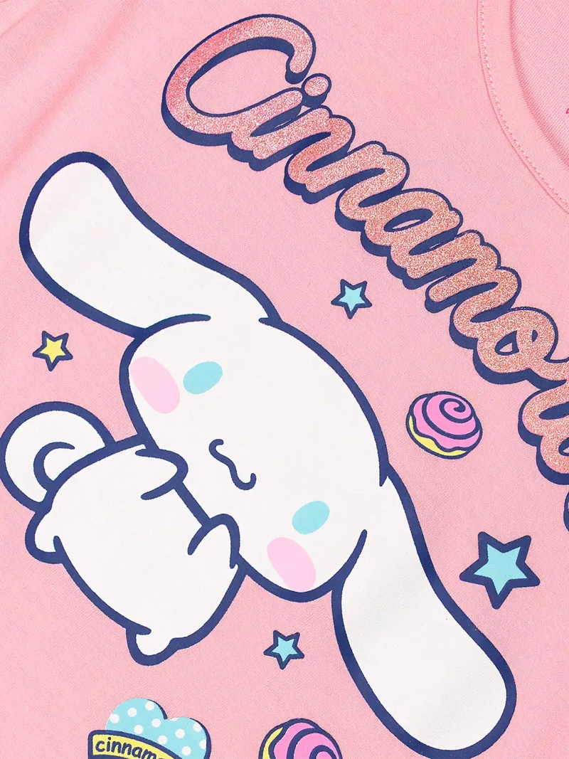 VESTIDO CORTO ALGODÓN NIÑA HELLO KITTY ROSADO - 3