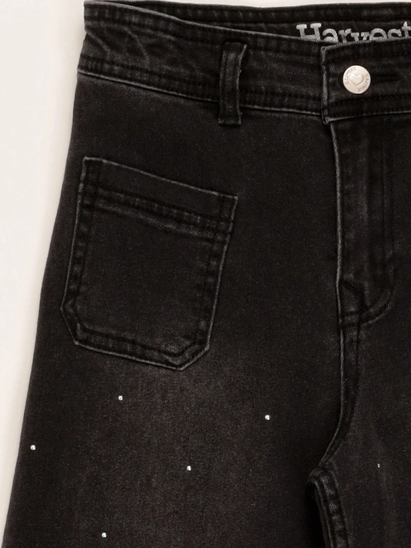 JEAN CON APLICACIÓN STUDS NIÑA HARVEST - 3