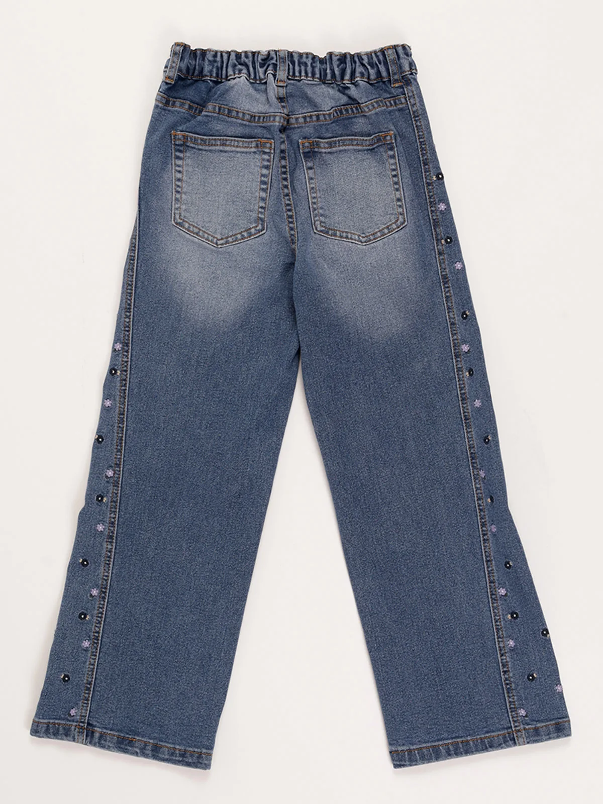 JEAN DENIM BORDADO NIÑA HARVEST - 2