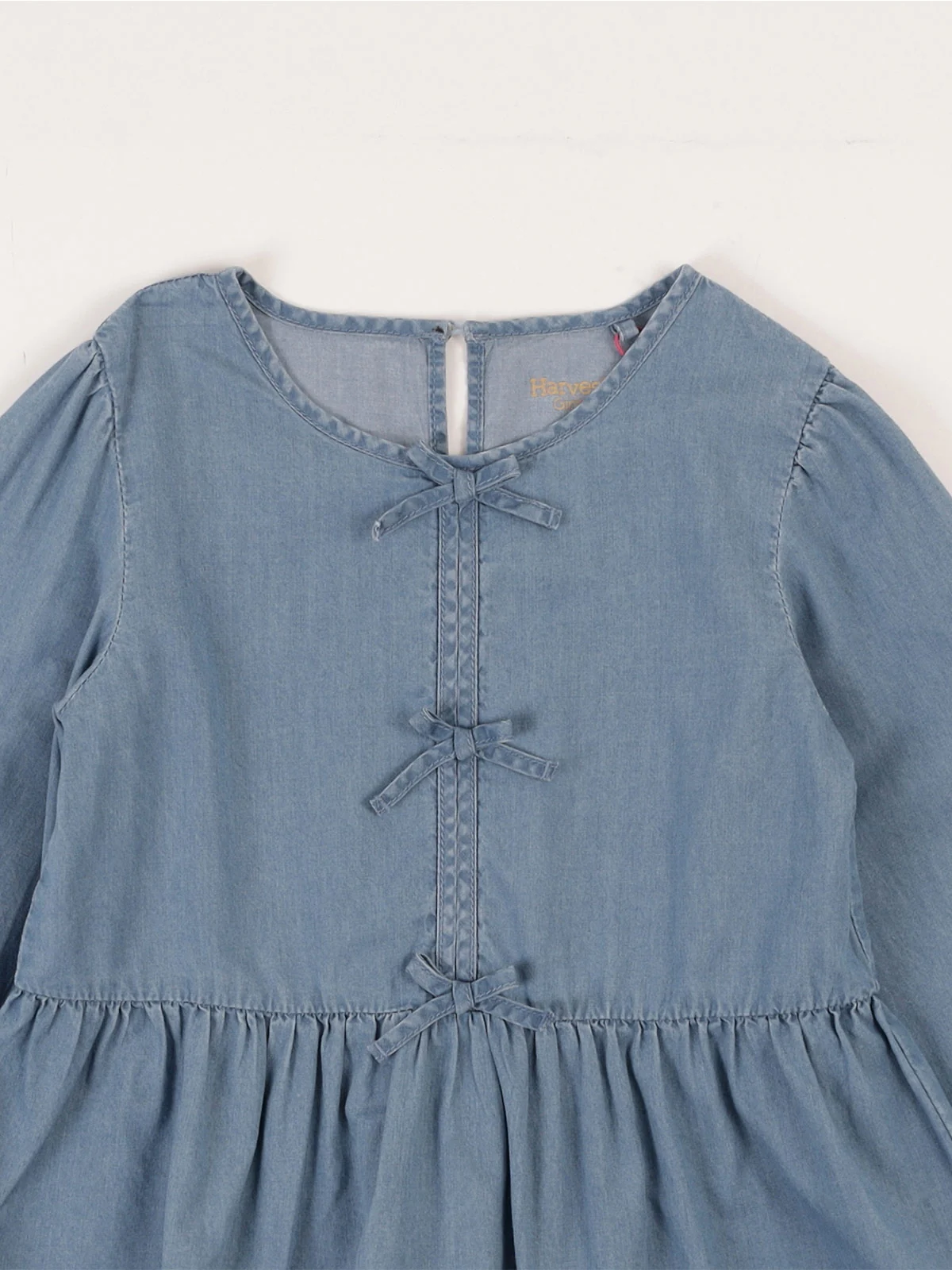 BLUSA MANGA LARGA DENIM ALGODÓN NIÑA HARVEST - 3
