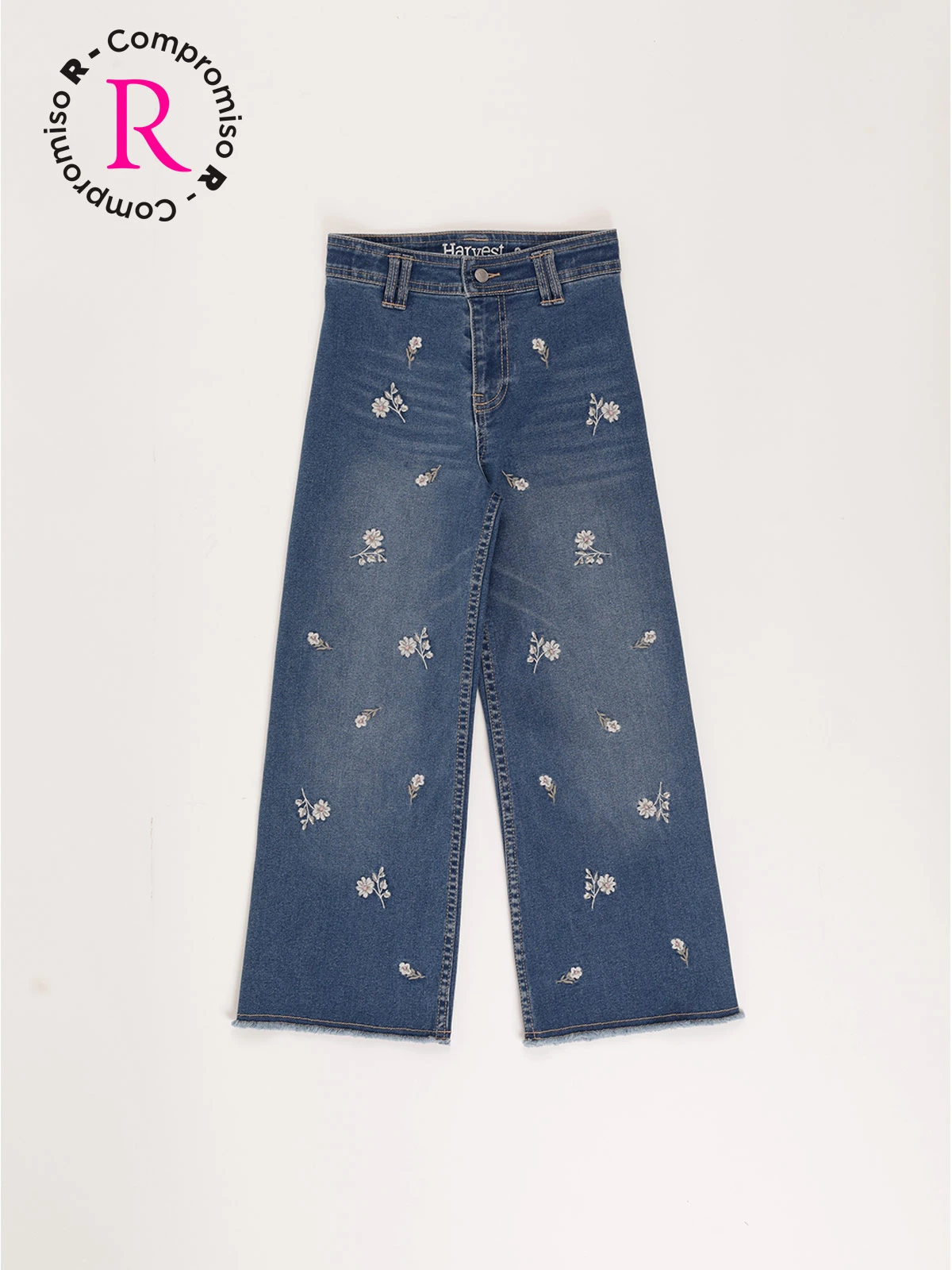 JEAN DENIM BORDADO NIÑA HARVEST - 1