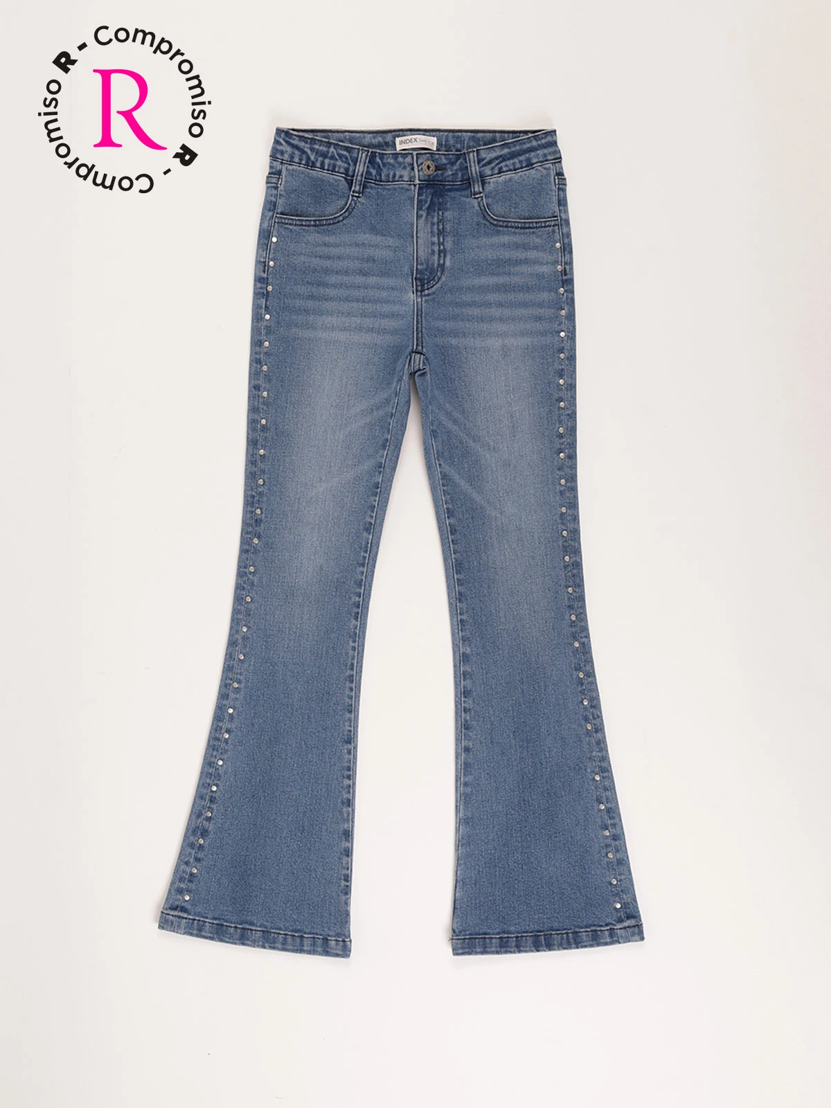 JEAN FLARE CON STUDS NIÑA INDEX - 1