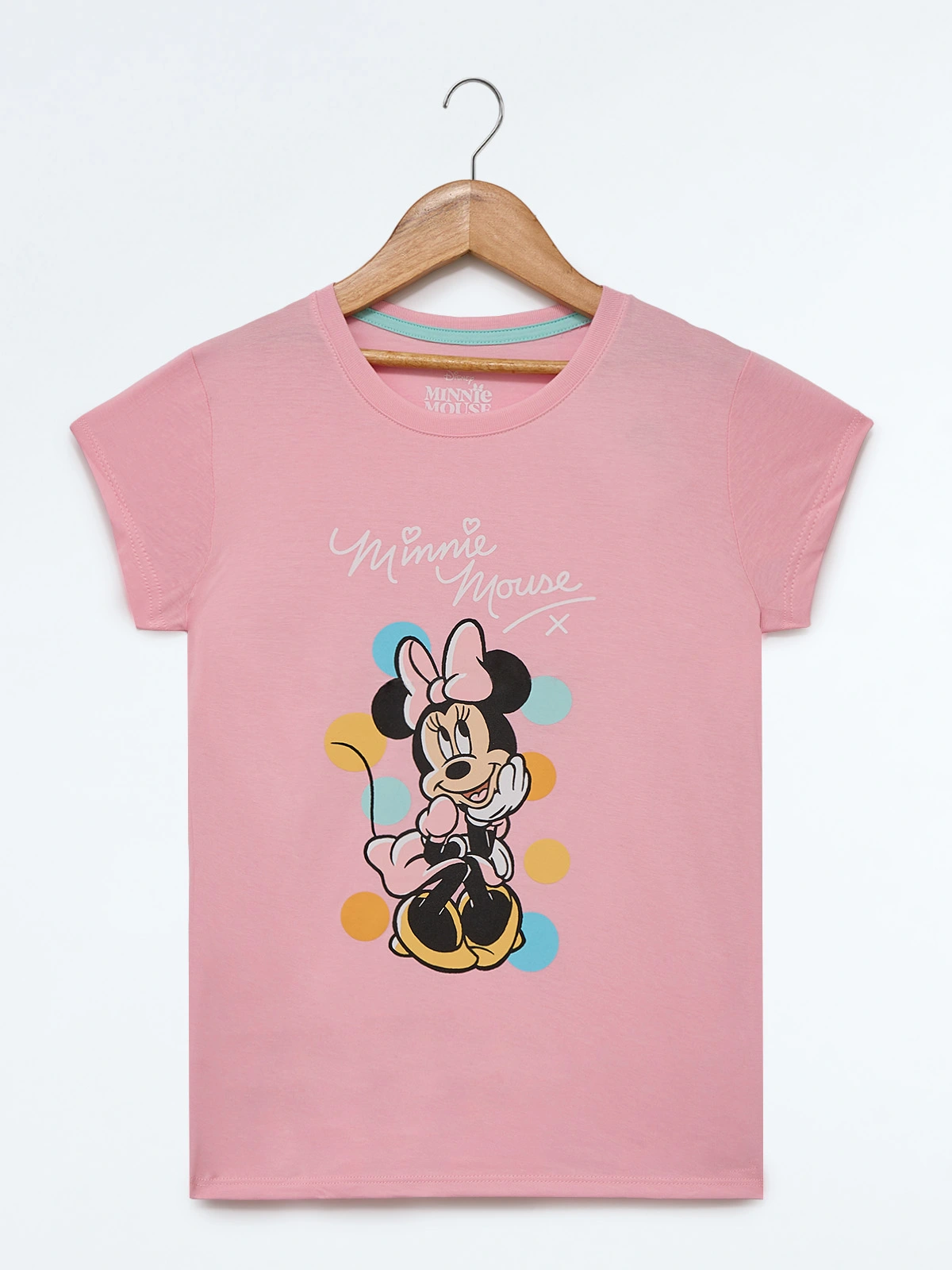 CONJUNTO ALGODÓN ROSADO MINNIE PARA NIÑA - 1