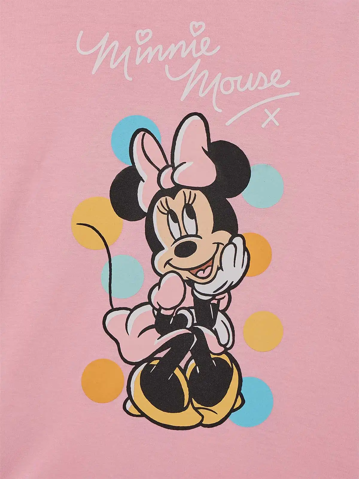 CONJUNTO ALGODÓN ROSADO MINNIE PARA NIÑA - 3