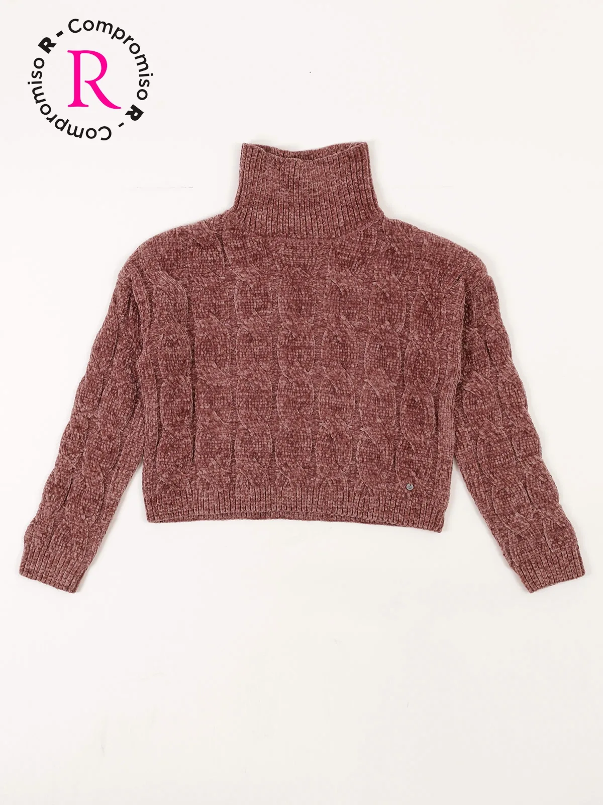 CHOMPA CUELLO ALTO CHENILLE NIÑA INDEX - 1