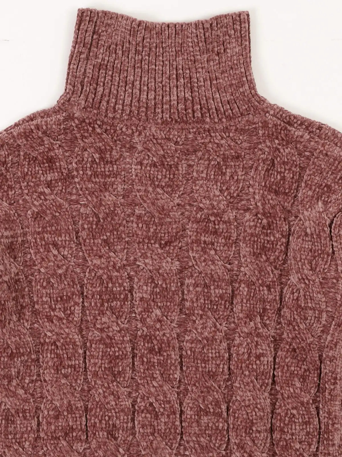 CHOMPA CUELLO ALTO CHENILLE NIÑA INDEX - 3