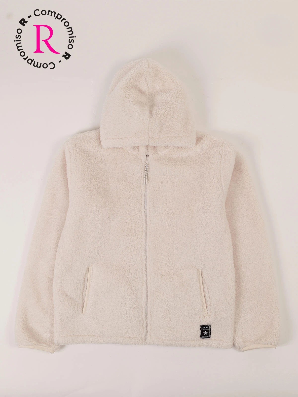 POLERA CON CAPUCHA CORAL FLEECE NIÑA INDEX - 1