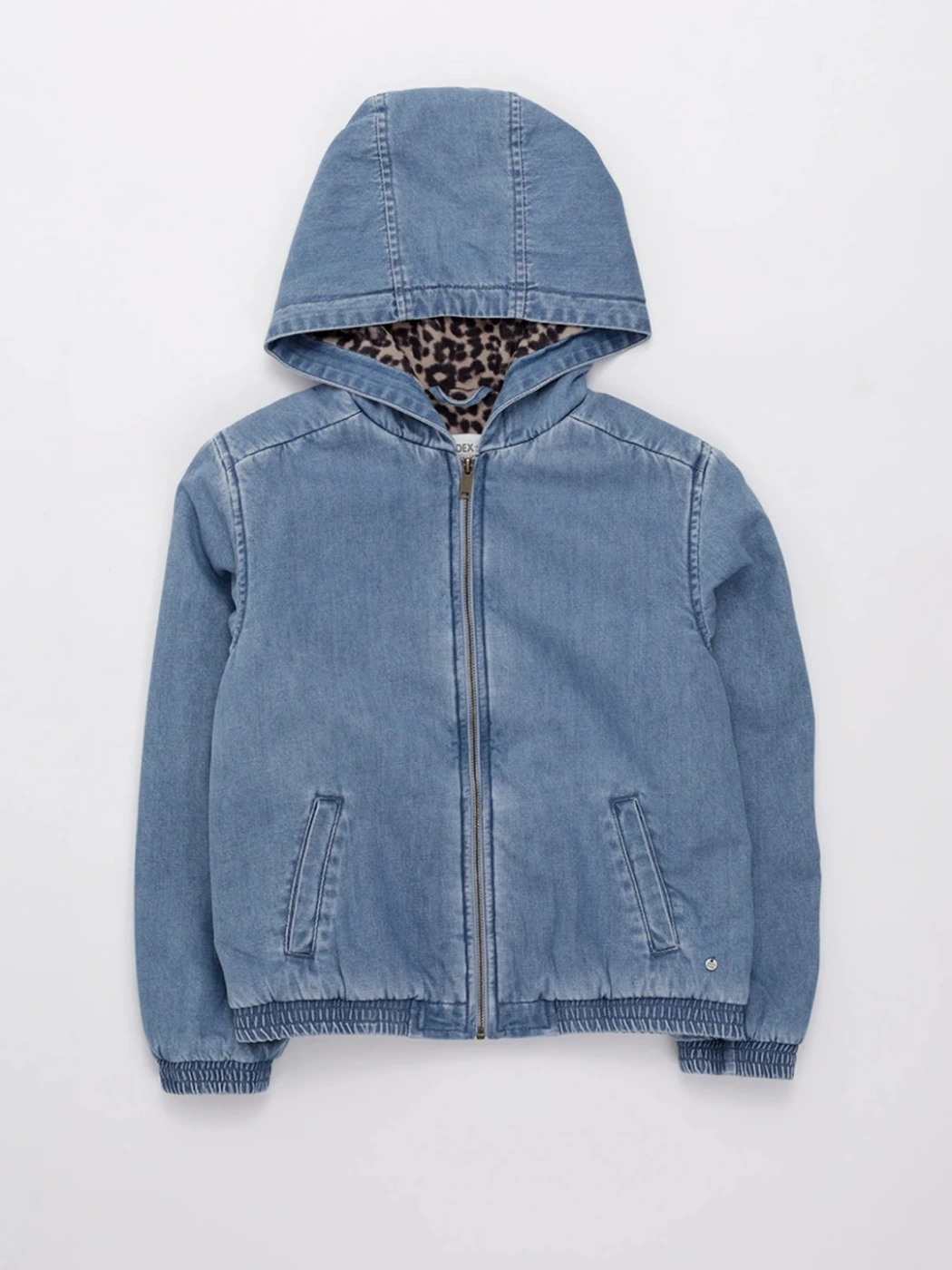 CASACA CAPUCHA DENIM ALGODÓN NIÑA INDEX - 2