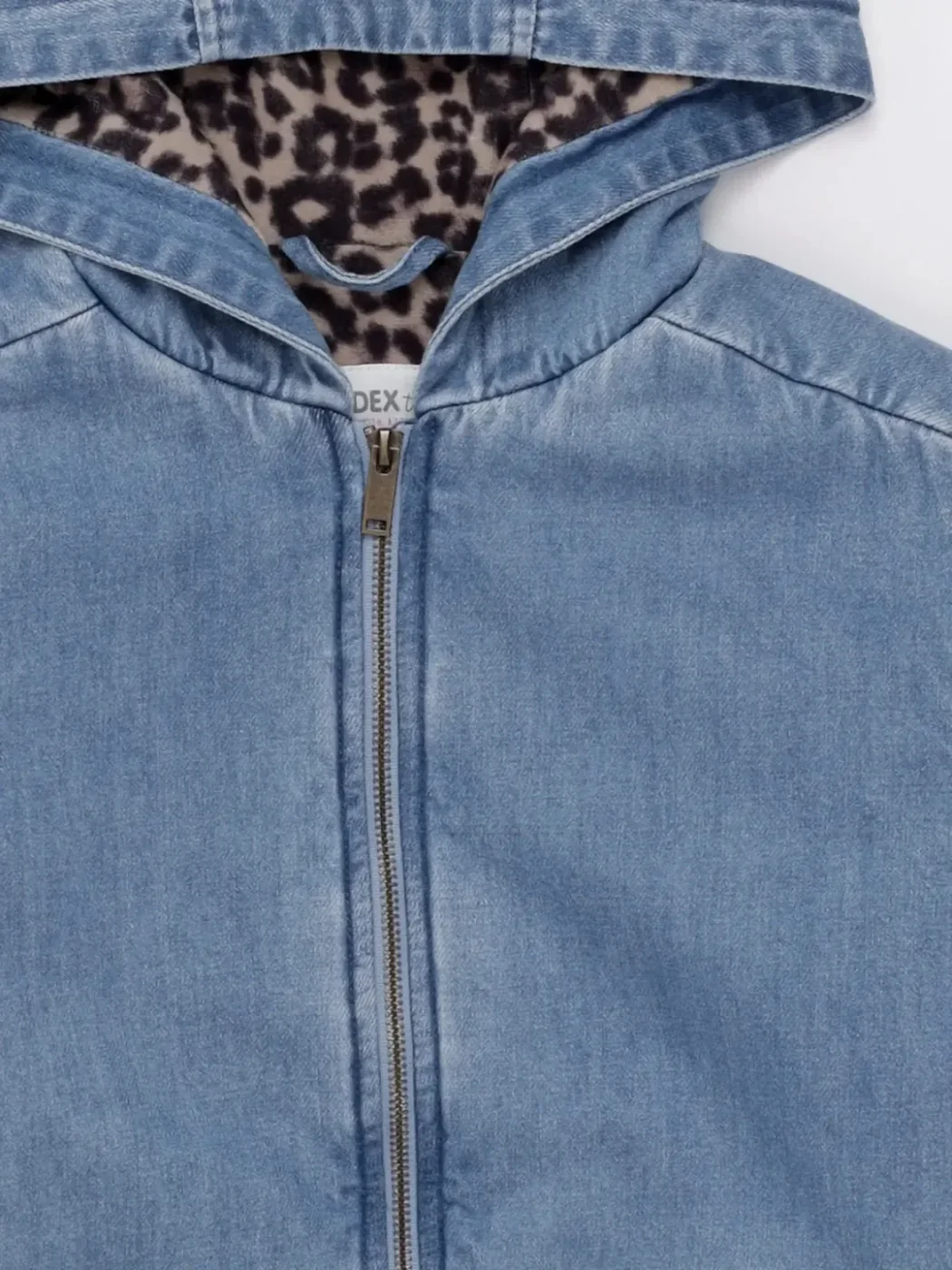 CASACA CAPUCHA DENIM ALGODÓN NIÑA INDEX - 4