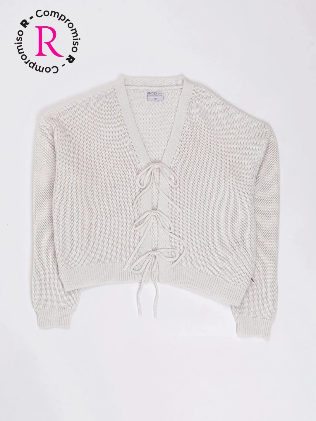 CHOMPA TEJIDA LAZOS CARDIGAN NIÑA INDEX - 1