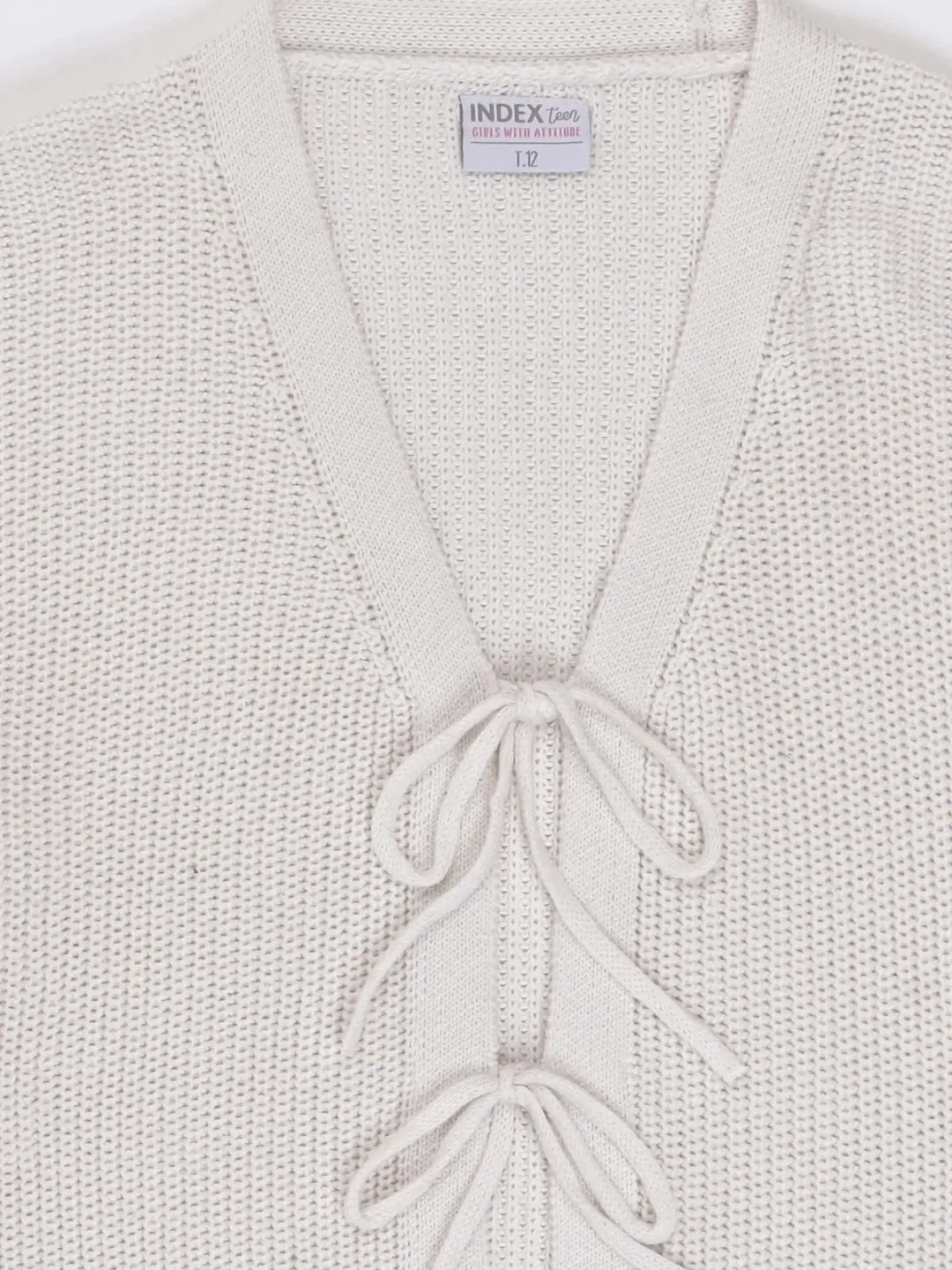 CHOMPA TEJIDA LAZOS CARDIGAN NIÑA INDEX - 3