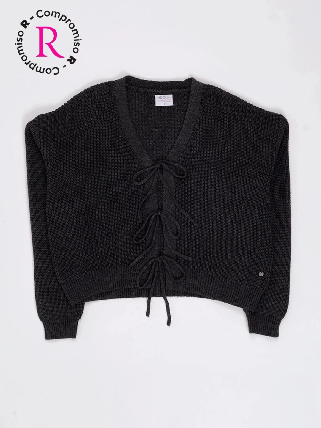 CHOMPA TEJIDA LAZOS CARDIGAN NIÑA INDEX - 1