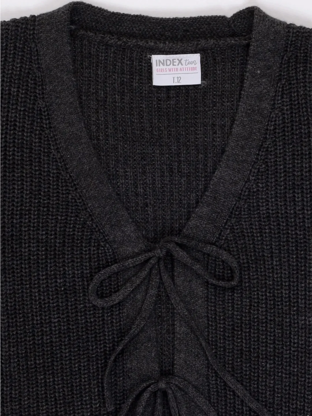 CHOMPA TEJIDA LAZOS CARDIGAN NIÑA INDEX - 3
