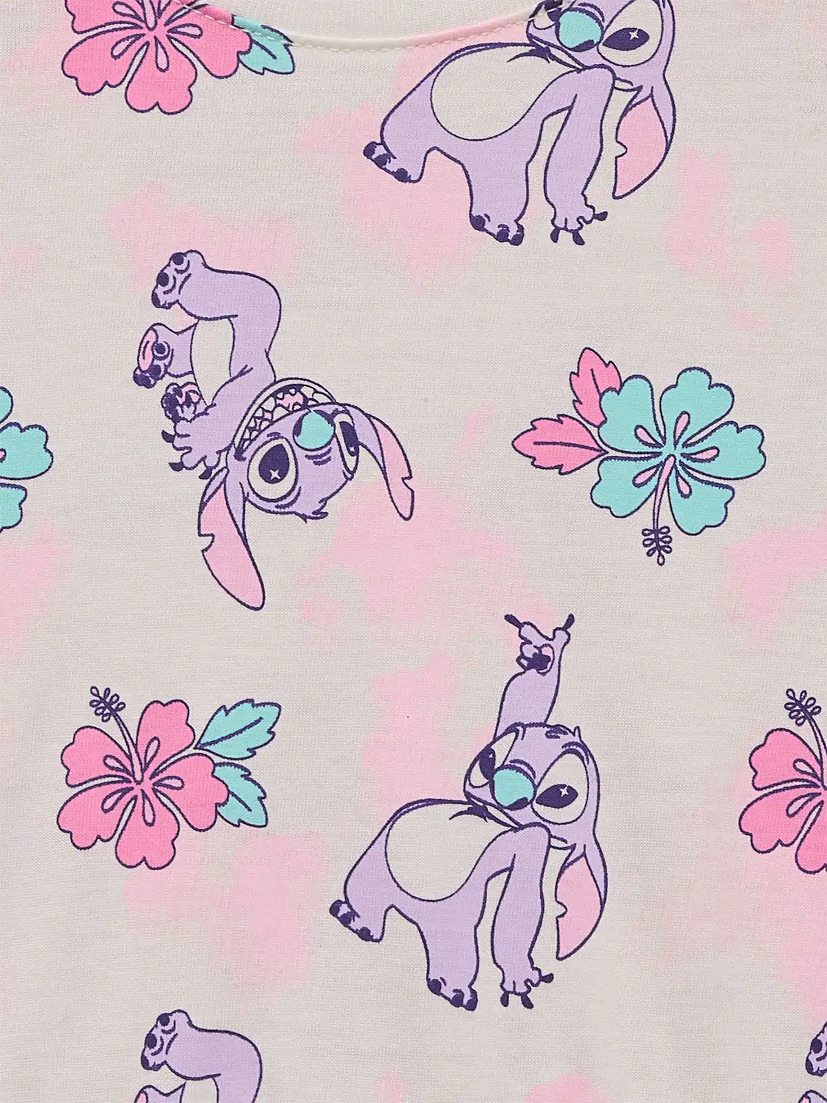VESTIDO MANGA CORTA ALGODÓN NIÑA STITCH - 3