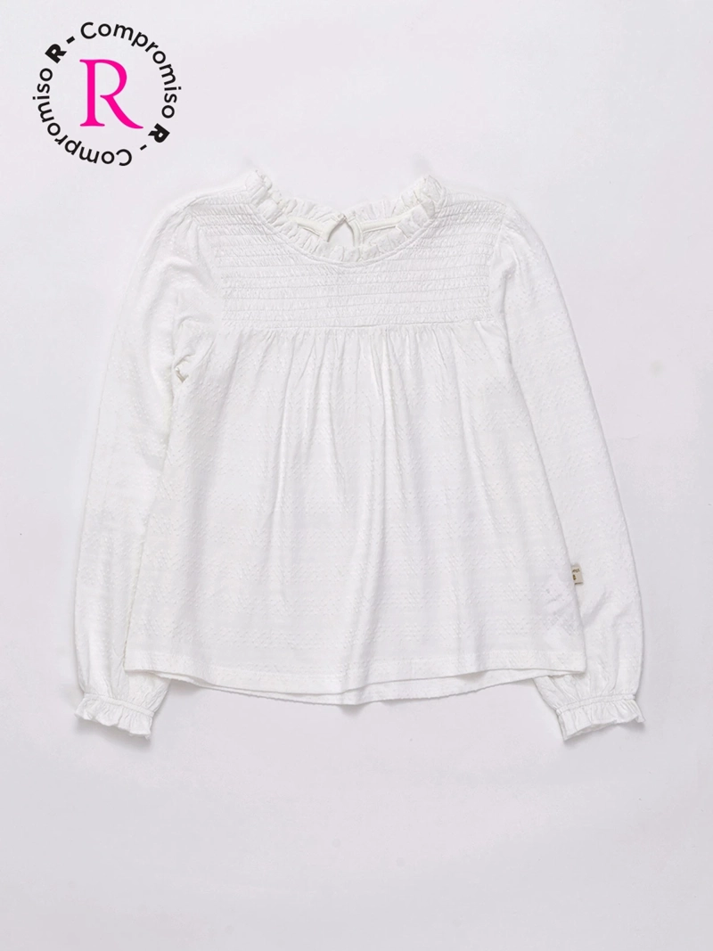 BLUSA MANGA LARGA ALGODÓN NIÑA HARVEST - 1