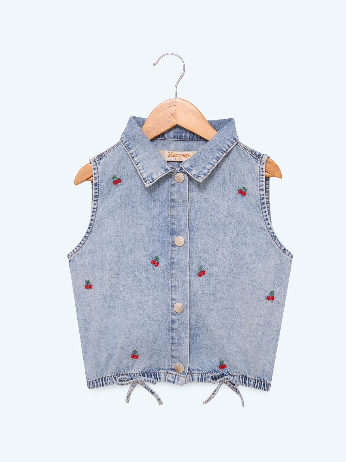 BLUSA MANGA CORTA ALGODÓN NIÑA HARVEST - 1