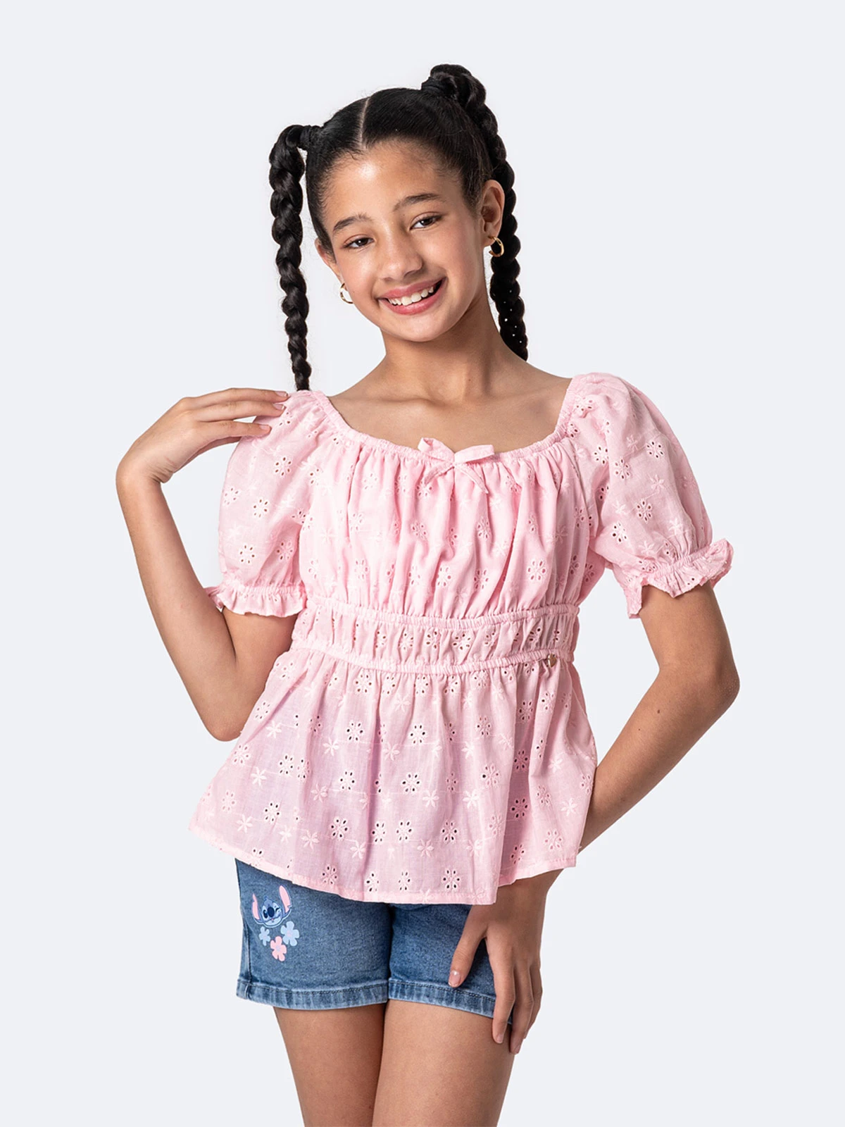 BLUSA MANGA CORTA NIÑA PIONIER NASLHY - 1