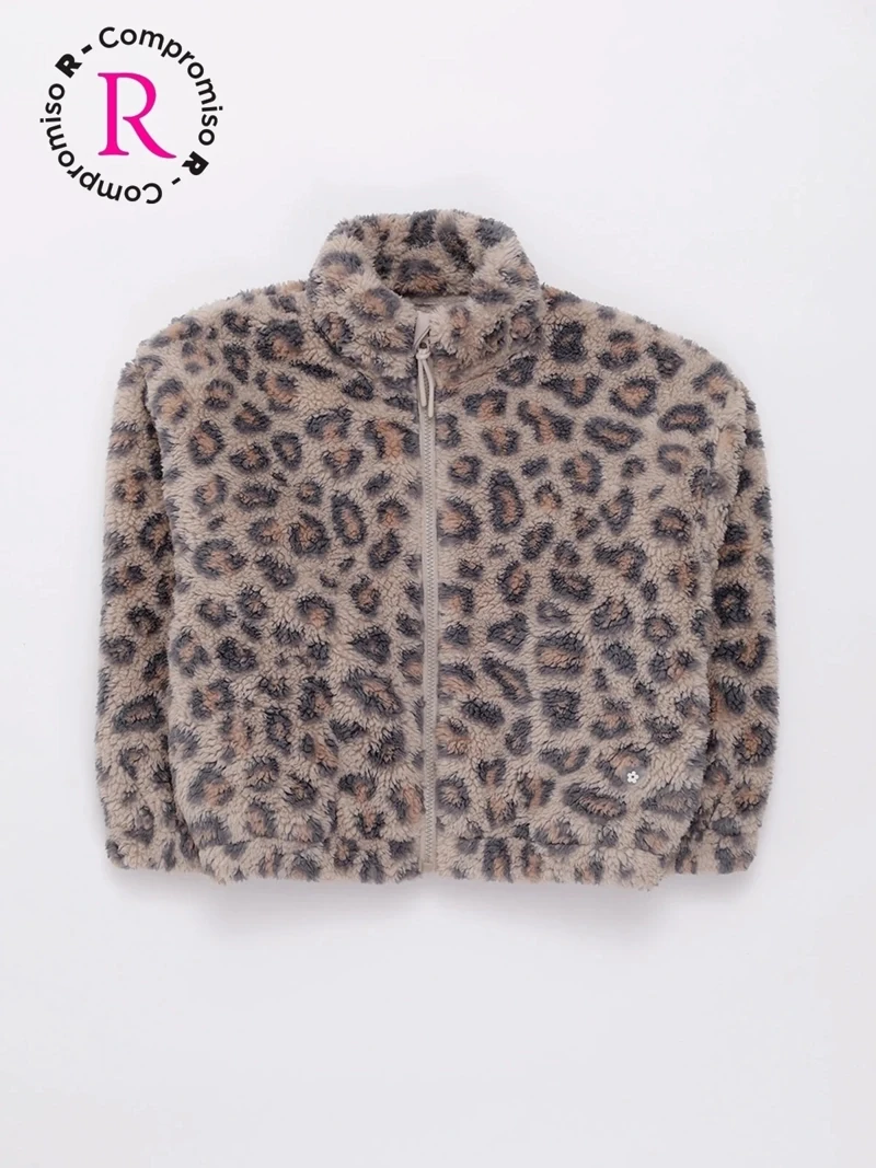 POLERA ANIMAL PRINT CON CIERRE NIÑA HARVEST - 1