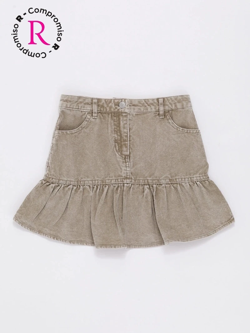 FALDA COTELE CORDUROY NIÑA HARVEST - 1