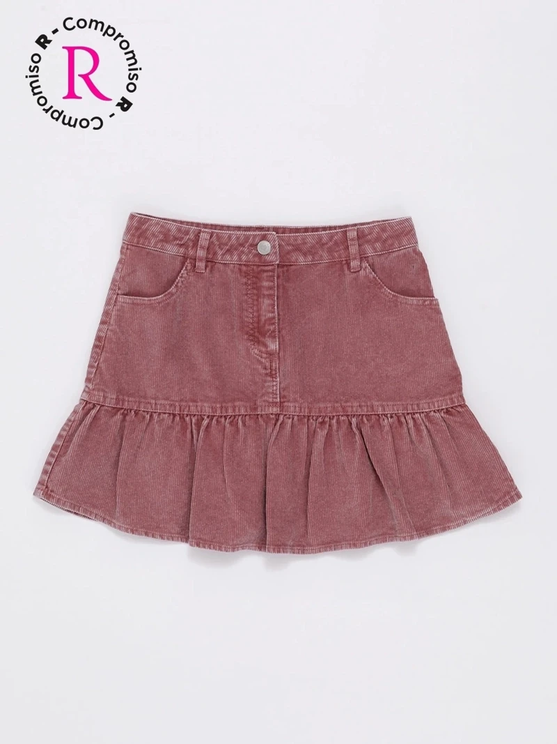 FALDA COTELE CORDUROY NIÑA HARVEST - 1