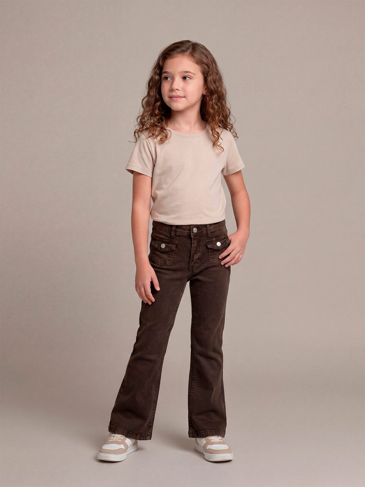 PANTALÓN STAR FLARE CHOCOLATE NIÑA HARVEST - 1