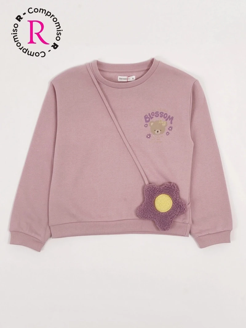 POLERA NIÑA HARVEST FRANELA CARTERA - 3
