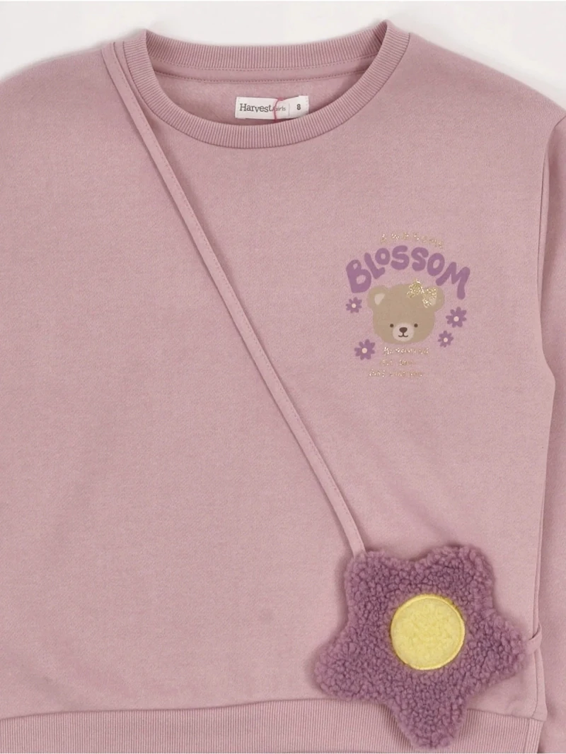 POLERA NIÑA HARVEST FRANELA CARTERA - 5