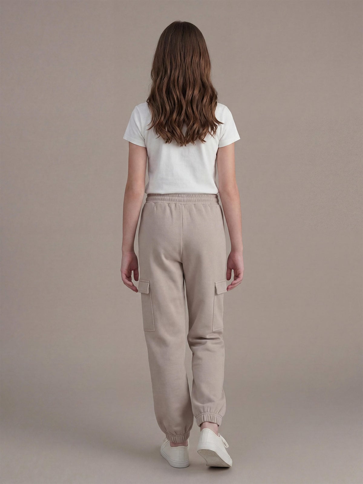 PANTALÓN BUZO NIÑA INDEX CARGO FRANELA - 2