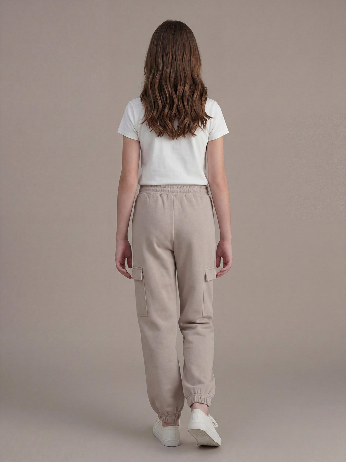 PANTALÓN BUZO NIÑA INDEX CARGO FRANELA - 2